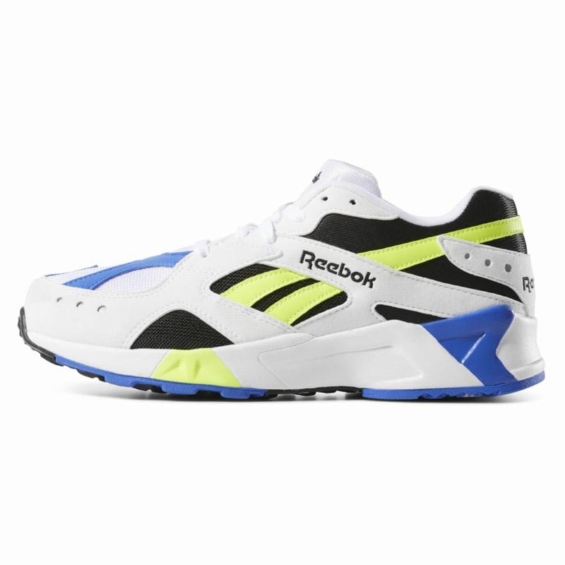 Tenisi Reebok Aztrek Dama Albi/Negrii/Galbeni Romania JQ4921XY